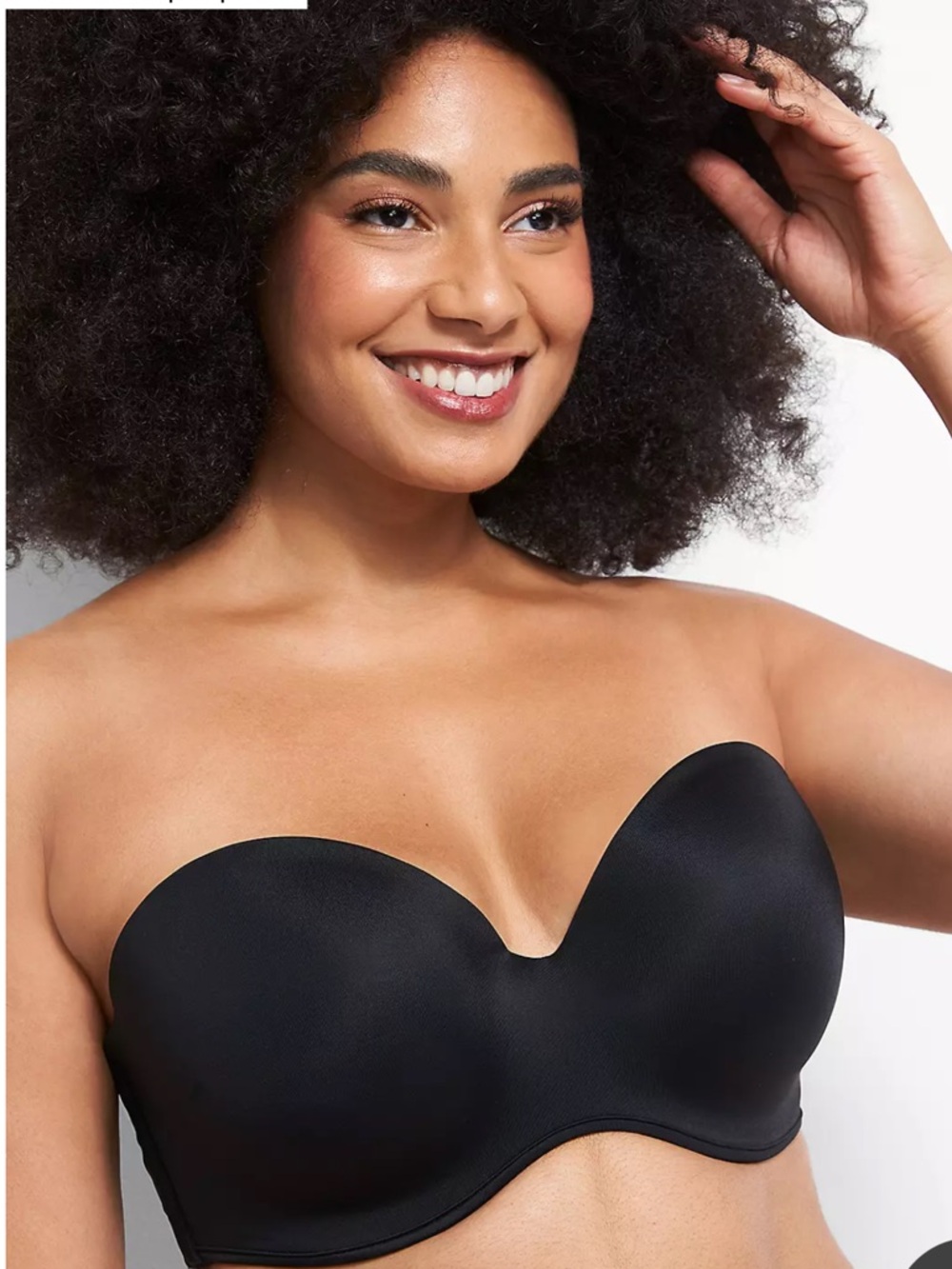 Lane Bryant Multi-Way Boost Strapless Bra Black 42D